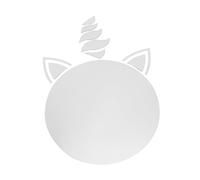 ASAKKURA Unicorn Acrylic Mirror Sticker Thick Small Adhesive Wall Decal for Bedroom Nursery Kindergarten Decorative Self Stick Mirror Tile for Study Living