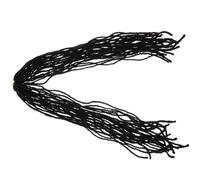 ASAKKURA Unisex Dreadlock Wig Black 1b# Double Ended Crochet Hair Extensions Hip-hop Style Fashion Hairpiece Natural Looking Long Dreadlocks for Men and Women
