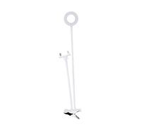 ASAKKURA USB Beauty LED Selfie Lamp with Brightness Zinc Alloy Phone Fill Light Stand for Live Broadcast Video Recording Makeup and Night Photos White