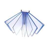 ASAKKURA Wall-mounted File Folder Holder with Iron PVC Construction Quick Setup Document Display Rack for Brochures Magazines Office and School Organization