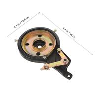 ASAKKURA Wear-resistant Rear Drum Brake Kit for Electric Motorcycle, Solid Metal Material, Practical and Light in Weight Electric Bike Accessory for Reliable Stopping Power