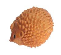 ASAKKURA Wooden Hedgehog Ornament Cute Animal Wood Carving Sculpture for Desktop Home Decor Handmade Figurine Wood Decor Embellishments