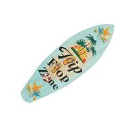 ASAKKURA Wooden Surfboard Adornment Marine Style Desktop Decoration Lightweight Wood Material Creative Charming Ornament for Those Fond of Ocean on Front Porch Bookshelf