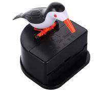 ASAKKURA Woodpecker Toothpick Holder Dispenser with Black Plumage Design Automatic Push-type Mini Toothpick Box Fun Kitchen Accessory for Home and Car Use
