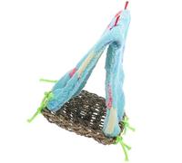 ASAKKURA Woven Birds Tent for Parrots and Birds, Comfortable Plush and Triangle Rest Nest, Creative and Adorable Design to Decorate Your Living Space with Random Random Color Assorted style