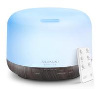 ASAKUKI 2018 500ml Premium, Essential Oil Diffuser, 5 In 1 Ultrasonic Aromatherapy Fragrant Oil Vaporizer Humidifier, Timer and Auto-Off Safety Switch, 7 LED Light Colors