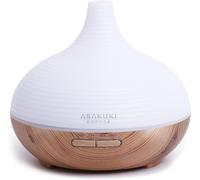 ASAKUKI 300ml Essential Oil Diffuser, Wood Grain Ultrasonic Aromatherapy Diffuser, Quiet Diffuser with 4 Timers, Auto Shut-Off & Colour-Changing LED for Home, Office, Yoga | Relaxation & Better Sleep