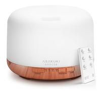 ASAKUKI 500ml Essential Oil Diffuser, 5 In 1 Ultrasonic Diffuser, Aroma Scented Vaporizer Humidifier, Ｑuiet Diffuser With Timer Settings, Waterless Auto-Off & 7 LED Light Colours