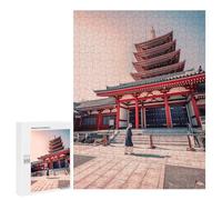 Asakusa Sanctuary: Winter Activity Gift, 500 PCS Displayable Picture Puzzle, for Mindful Indoor Entertainment