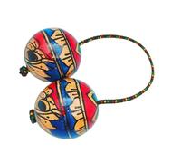 Asalato Shakers, African Adjustable Cord Instruments, Traditional Double-Ball Hand Drum, for Adults Kids Beginners Home Classroom Performance Travel Party Concert