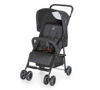 Asalvo Berlin Ultralight Pushchair with Adjustable Backrest, City Pushchair, 5-Point Harness, SPF50+, Hood, Handy and Maximum Safety, up to 16 kg, Black