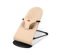 Asalvo PARADISE 2-in-1 Baby Hammock with Rocking and Rocker Function, 0-1 Years, Max 9 kg, Lightweight and Compact, Natural Swing, 3-Point Harness, Reclining and Folding, Beige