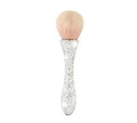 AsAlways Shiny Rhinestone Portable Makeup Brush Bling Crystal Professional Face Cosmetics Blending Liquid Foundation Powder Concealer Beauty Tool(Silver)