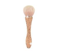 AsAlways Shiny Rhinestone Portable Makeup Brush Bling Crystal Professional Face Cosmetics Blending Liquid Foundation Powder Concealer Beauty Tool(Gold)