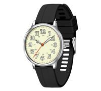 Asan Ge 41MM Men's Nurse Watch, Professional Military Time and Luminous Function | 3ATM Water Resistance, Silicone Strap, Suitable for Students and Nurses, Black