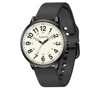 Asan Ge Nurse Watch for Nurse Medical Professionals Students Doctors Women Men Waterproof Watch 24 Hour Military Time Luminouse Easy to Read Dial with Second Hand, Black White, 40MM-Unisex, Nurse