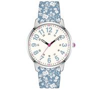 Asan Ge Watches for Women, Fashion 3ATM Waterproof Minimalist Lightweight Easy-to-Read Analog Silicone Watch Suitable for Daily Work, Leisure, Outdoors, Blue White, 38 mm, Casual