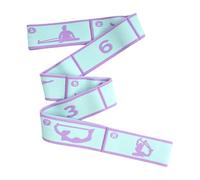 Ašana Resistance Band Set - 8-Square Yoga Stretch Bands For Full-Body Tõning & Flexibility | Suitable For Adults, Teens & Children or Dance, Pilates, Home Fitness & Reħabilitation, Lightwe