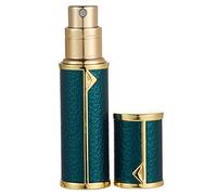 AsaNana Perfume Atomiser Refillable, Filling Technology without Funnel Empty Perfume Atomiser Spray Bottle for Travel Handbag on the Go (Dark Green)