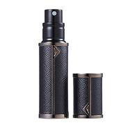 AsaNana Perfume Atomiser Refillable Filling Technology Without Funnel Empty Perfume Atomiser Spray Bottle for Travel Handbag on the Go (BK-Black)