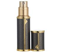 AsaNana Perfume Atomiser, Refillable & Travel Size Perfume Bottle, Leaking Proof,Bottom Pump without Funnel, Luxurious Small women and men, 5ml (Black)