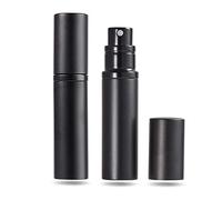 AsaNana Perfume Atomiser, Refillable & Travel Size Perfume Bottle, Leaking Proof,Bottom Pump without Funnel, Luxurious Small women and men, 5ml (CLa-2P(Black&Black))