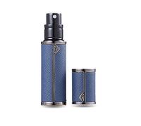 AsaNana Perfume Atomiser, Refillable & Travel Size Perfume Bottle, Leaking Proof,Bottom Pump without Funnel, Luxurious Small women and men, 5ml (BLK-Deepblue)