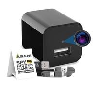 Asani - Hidden Spy Camera USB Charger, Record Video Only, Home and Office Security Camera with Micro SD Card Slot, Motion Detection, Full HD 1080P Video, Ideal