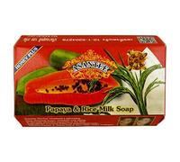 ASANTEE Papaya & Rice Milk Soap + Honey 3 x 125g Bars