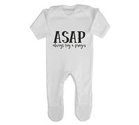 ASAP Always say a Prayer Religious Faith Quote [FHSVG] Baby Romper Jumpsuit with feet, 0-3 Months, White