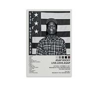 Asap Rocky Posters Live. Love. ASAP Album Poster Canvas Decorative Painting Modern Aesthetic Decorative Painting Bedroom Living Room Art Poster 12x18inch(30x45cm) Unframe-style-4