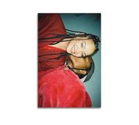 ASAP Rocky & Rihanna XOXO Print Album Cover Signed Limited , Music Album Cover ,Pop Hip Hop Rap Singer Star Music Poster Aesthetic Canvas Wall Art for Girl And Boy Teens Dorm Decor 12x18inch(30x45cm)