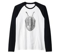Asaphus Trilobite Fossil - Ordovician Marine Life Raglan Baseball Tee