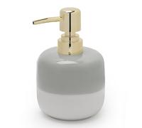 Asashizen Handamde Ceramic Soap Dispenser Grey and White Two Color Splicing