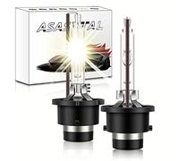 Asasytal D2S Xenon HID Bulbs, 35W Xenarc Headlights 4300K Warm White Super Bright Bi-Xenon Conversion Kit for Original Bulb Upgrade, Set of 2
