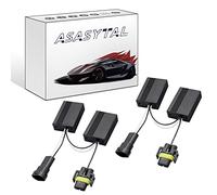 Asasytal H8/H9/H11 LED Headlight Canbus Upgraded Decoder, 880 881 No Error Headlight Decoder Resistor, Anti-flicker Harness Solve for 12V Headlight Warning Adapter Flash Warning Capacitor, 2 Pcs