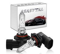 Asasytal Hir2 9012 55W 12V Car Halogen Headlight Bulb, High/Low Beam Car Exterior Light Bulbs 3000K Yellow Light Halogen Fog Bulbs Replacement OEM Daytime Running Lamps, 2 Pieces
