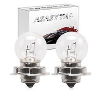 Asasytal P26S S3 15W 12V Halogen Bulb, 3000K Warm Yellow Light, for Motorcycle Scooter ATV Quad Bike Headlight (2 Pack)