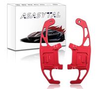 Asasytal Paddles Shifters Steering Wheel Shift Paddle Extension Aluminium Compatible with VW Golf 7 GTI/R, Polo 6C GTI, Jetta GLI, Passat B8, Scirocco, T-ROC/Tiguan Rline,Red