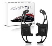 Asasytal Paddles Shifters Steering Wheel Shift Paddle Extension Aluminium Compatible with VW Golf 7 GTI/R, Polo 6C GTI, Jetta GLI, Passat B8, Scirocco, T-ROC/Tiguan Rline,Black