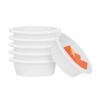 ASAWASA 6 Pcs Silicone Liners for Wax Warmer,No Mess, No Scrape, Long Lasting and Reusable,2.48 in in Bottom Diameter (Medium Size 6pcs)