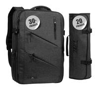 Asaya Chef Knife Backpack with 20 Pocket Knife Roll Bag - Over 30 Pockets for Knives and Kitchen Utensils - Stain Resistant Waxed Nylon - Padded for Extra Protection - Knives Not Included