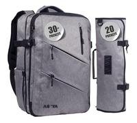 Asaya Chef Knife Backpack with 20 Pocket Knife Roll Bag - Over 30 Pockets for Knives - Knives Not Included (Grey)
