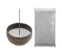 Asayu Japan Incense Burner Kit with Grey Incense Ash (50g) and Burner Bowl Set - 100% Made in Japan