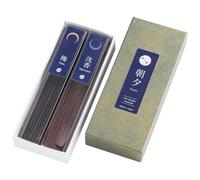 Asayu Japan Low Smoke Incense Sticks Set - Plum & Agarwood Nature Scent, Made in Japan, ca. 80 Sticks (40g), Natural Multipack for Relaxation & Wellness
