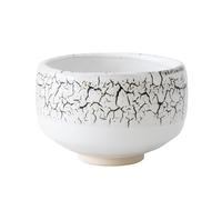 Asayu Japan Matcha Bowl - Midorizumi White Ceramic Chawan, Handmade in Gifu Japan, Wabi-Sabi Style Traditional Japanese Tea Ceremony Bowl