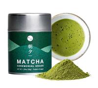 Asayu Japan Premium Ceremonial Grade Matcha Powder 30g, Authentic Japanese Matcha, First Flush Harvest, Stone-Ground, Unsweetened 100% Pure for Tea Ceremonies, Coffee Alternative, Natural Antioxidant