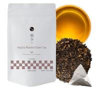Asayu Japan Premium Hojicha Roasted Green Tea, Authentic Japanese Loose Leaf Tea Bags, 15 Pyramid Bags, 100% Made in Japan for Evening Relaxation & Wellness - Houjicha