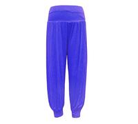 ASBAHFASHION WOMEN'S HAREM TROUSERS ALI BABA LONG PANTS BAGGY HAREEM LEGGINGS PLUS SIZE 8-26 (3XL UK24-26, ROYAL BLUE)