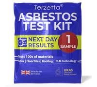 Asbestos Test Kit (1 Sample Only), FAST NEXT DAY Results Asbestos Testing Kit for UK DIY Home with UKAS Lab Fee, Easy Instructions, Return Postage, Artex Ceilings, Tiling + 100s More No PPE